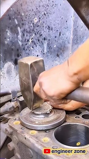 Cylinder Head Repair: Pressing in NEW Sleeves! #shorts