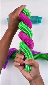Creating ASMR and Relaxing Hook POP-TUBE DIY #diy #satisfying #relaxing #oddasmr #creative #crunchy