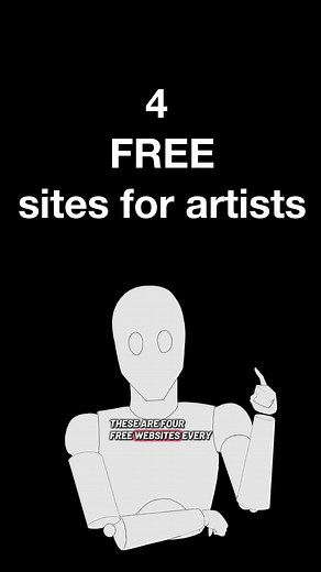 4 useful websites for artists -referenceangle.com, -x6ud.github.io (pose search and animal reference) - line-of-action.com #arttips #arttok #artresource #digitalart