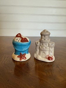 Mini Sandcastle and Sand Bucket Salt and Pepper Shakers - Etsy Australia