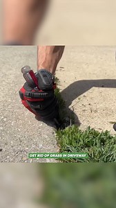 Get rid of grass in driveway #diy #homeowner #homerenovations | Everyday Home Repairs