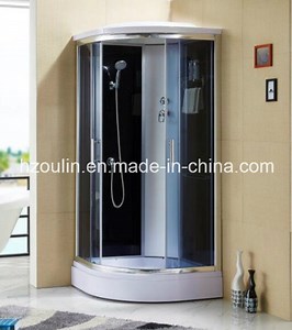 [Hot Item] Adjustable Frame Bathroom Glass Double Sliding Shower Cubicle for Sale