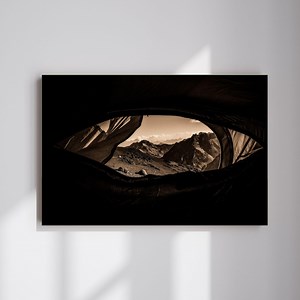 Conceptual Landscape Wall Art, Surreal Andes Mountains Photography, Symbolic Fine Art Print for Modern Interiors