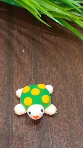How To Make Tortoise With Polymer Clay 🐢 #diy #clay #art #turtle #tortoise #shortsfeed #short