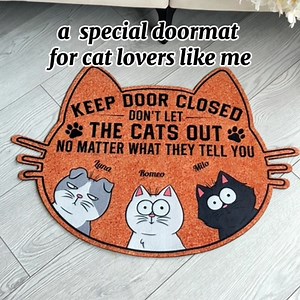 Keep Door Closed - Personalized Gift For Cat Lover #macorner #personalizedgifts #ornaments #cat #catlovers #catowners #petlover | Macorner Decor | Facebook
