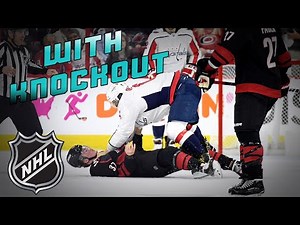BEST HOCKEY FIGHT COMPILATION (Heavy hitters W/ Knockout!)