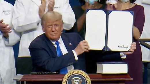 Trump signs executive orders focused on preventing surprise bills, protecting pre-existing conditions