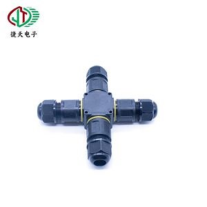 [Hot Item] M20 T 3 Pin Waterproof Connector 3 Pin T Shape Cable Terminal Block Junction Box Outdoor Lighting Electrical Connection Box