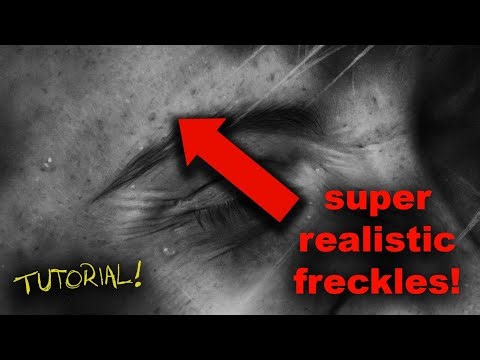 How to Easily Draw Hyper Realistic Freckles & Skin Spots! [4 Different Methods]