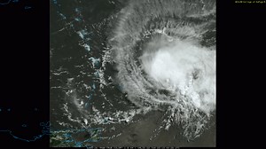 Tropical Storm Bret as it approaches the Lesser Antilles island group of the eastern Caribbean. Max sustained wind at 110 km/h near the centre. Just below category one hurricane strength. Gif courtesy: College of DuPage | Kalin Mitchell CTV