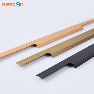 [Hot Item] Furniture Edge Profile Handle Aluminum Kitchen Cabinet Wardrobe Door Finger Pull Handle