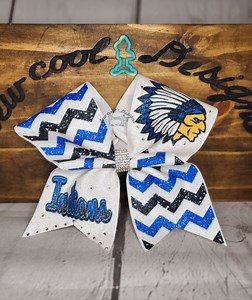 Cheerleading Bow Custom School Logo at Request Any Color - Etsy