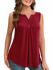 a.Jesdani Womens Plus Size Tunic Tank Tops Sleeveless Casual Blouses m-4x