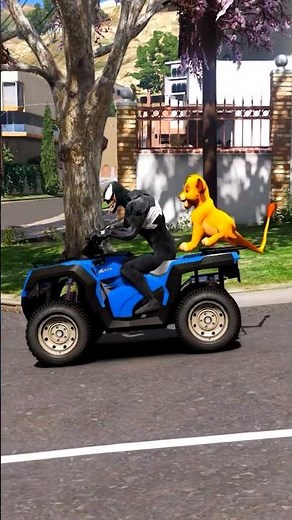 GTA V : VENOM HELP'S LION RIGHT TIME 😱| #shorts