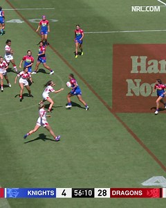 BEAUTIFUL rugby league! 👏 #NRLWKnightsDragons | NRLW