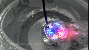 FITNATE Three-Head Metal Mist Maker, Larger Fogger with 18 LED Light Fogger Machine 1500ML/H Atomizer for Hollowen, Pond, Garden, Rockery/with Replace Tools