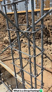 143 reactions | What is a Strap Footing? Captured in the footage is...