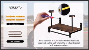 Motorcycle Helmet Rack Wall Mount, Helmet Holder with 6 Glove Chips& Hooks - Rustic Bike Helmets Storage Organizer, Universal Wall Mount for Helmets, Gear, Clothes, Motorcycle Accessories