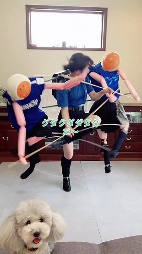 足がグダグダ😢 #グダグダダダダだ#分身人形#棒人形ダンス #おすすめにのりたい