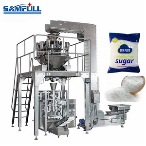 [Hot Item] Samfull High Accuracy 100g 500g 1kg 5kg Sugar PE Film Weigher Secndly Packing Line Packaging Machine with Printer