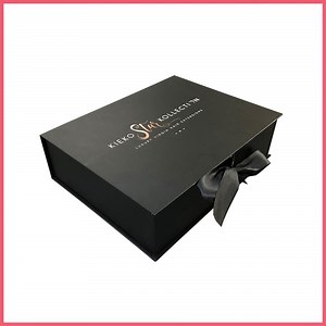 [Hot Item] Professional Factory Luxury Different Types Black Custom Logo Printed Cardboard Paper Gift Box for Hair Extension