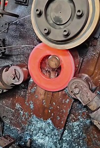 13K views · 27 reactions | Red-Hot Metal Forging Process in Action  A red-hot metal ring is being shaped under heavy industrial rollers  | Desi Talent | Facebook