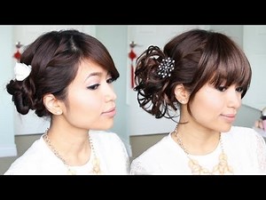 Everyday Hair Bun to Elegant Prom Updo Hairstyle - Bebexo