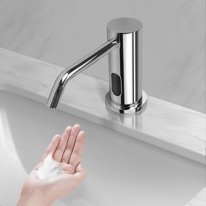 [Hot Item] Faucet Shape Electric Soap Dispenser 1000ml Countertop Sensor Smooth Liquid Foam or Liquid Automatic Faucet Soap Dispenser