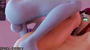 Raven fuck Starfire - Pixel-Perry &lpar;Futanari&rpar;