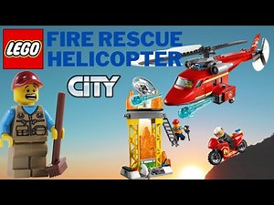 LEGO 60281 City Fire Rescue Helicopter Speed Build Review 2021