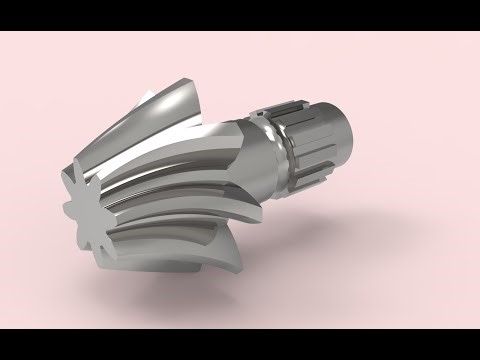 How to Design Helical bevel Gear in Solidworks