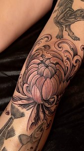 Freehand Chrysanthemum tattoo by @mauriciopastor at @aftertentattoo in San Diego, CA | TattooSnob.com