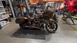 Sold!! This is one of the baddest performance baggers built!!! There was no expense or timeline when building this bike!! It is the best riding and fun Harley I’ve ridden and we have built over 300 bikes lol. Any ride in show it’s been in it has won best of show. $68,000 obo call Pete 815-210-6963 da performance. U can’t buy all the parts for this price-All 1 off brown Kevlar carbon body from Hoffman (Fenders, bags, lids, side panels, outer fairing)- Bst brown carbon wheels-black Lyndall rotors-