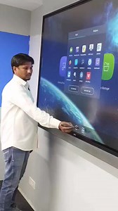86" interective panel installation #trending #tvinstallation #unacademy #viral | Homeworktech