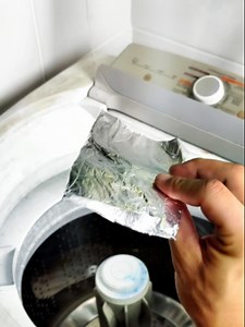 洗濯機掃除にアルミホイル活用術