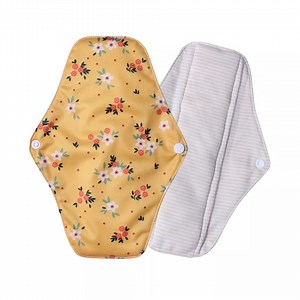 [Hot Item] Best Pattern Equivalent Francais En Espanol UK Organic Bamboo Cotton Full Menstrual Sanitary Pads Manufacture Washable Reusable Sanitary Pads for Beginners