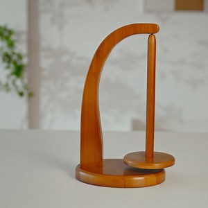 Artowell Bamboo Yarn Holder with Magnetic Spindle, Bamboo Yarn Spindle Replacement for Knitting & Crochet, Eco-Friendly Bamboo Yarn Organizer (Ebony, Plus Size)