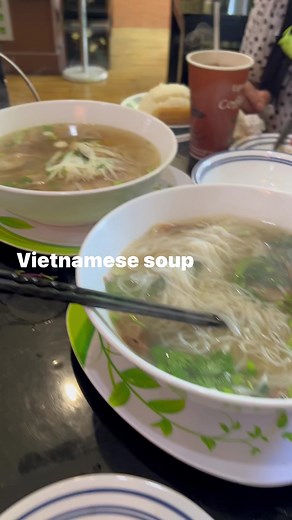#late lunch Vietnamese soup very yummy# Ai French Liza and mommy Bert. | Pinay Blondie