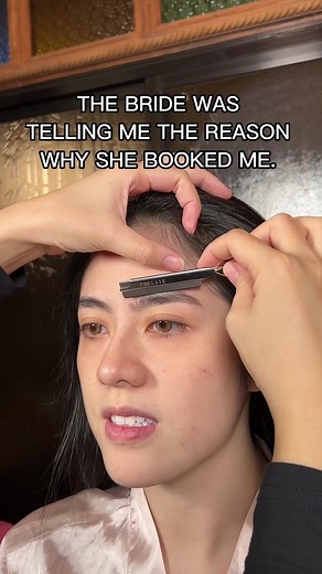 3.6M views · 111K reactions | There are certain reasons why a client wants to book you. It may be your signature style, maybe your customer service or professionalism, or could be a referal from a friend. I don’t know but this Bride booked me just because of how I do eyebrows. Kilay is life! 凉 Basta ako, I love her overall look—from kilay to lips to hair. ✨ | Micah Odessa | Facebook
