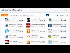 Marketplace and Extension Installation in AbanteCart