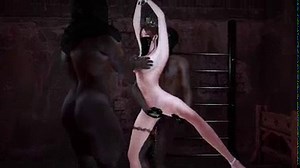 Young lady get threesome with 2 BBC - 3D Animation