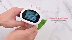 Lens Microscope Toy, Magnifier, 2" IPS Screen 1000x Handheld Digital Microscopes HD Pocket Portable Microscopes with Adjustable Light，HD Portable Digiscope with Photo/Video (Orange)