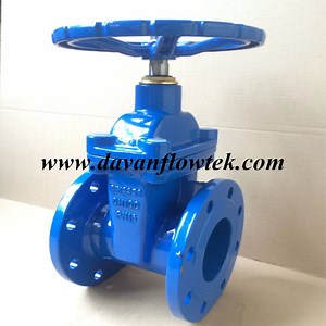 [Hot Item] DIN3352 F4 Pn16 Resilient Seated Flange / Knife / Socket / Wafer Type Cast Iron Water Gate Valve