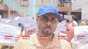 2022 TRBT candidates gathered at TRBT office premises to enquire about their pending recruitment process. ২০২২ সালের এস টি জিটি ক্যান্ডিডেটদেরকে কবের নাগাদ নিয়োগ করা হবে------ এই নিয়ে তারা আজ আবারও শিক্ষা ভবনে আসেন টিআরবিটির অধিকর্তা ডঃ প্রত্যুষ রঞ্জন দেবের নিকট ডেপুটেশন প্রদান করেন। TIWN Video May 27, 2025 | Tripurainfoway