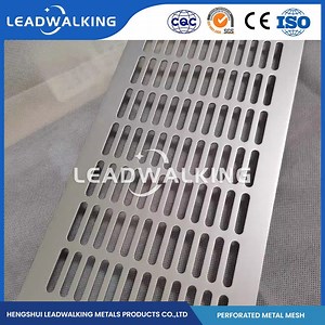 [Hot Item] Leadwalking Aluminum Sheet Metal China Distributor Louver Hole Shape Metal Partition Perforated Metal Mesh