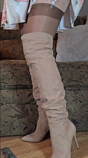 Thigh high boots and stockings