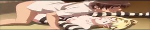 Cute blonde anime girls caught by her stepbrother