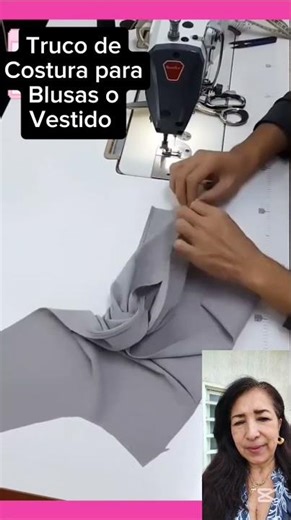 Cómo hacer un hermoso nudo en blusas | Truco fácil de costura #corte #moda #blusa#decoración