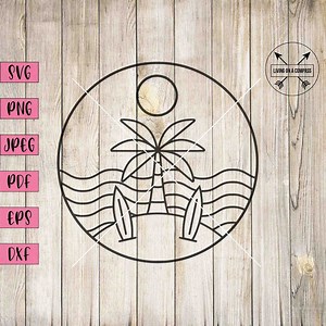 Surfboard Svg, Beach Svg, Beach Signs, Beach Clipart, Surfboard Clipart, Surf Svg, Surf Clip Art, Ocean Svg, Ocean Clip Art, Palm Tree Svg - Etsy Australia