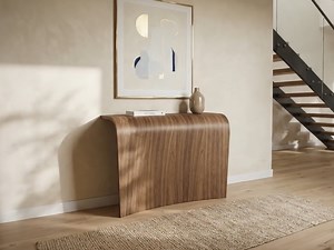 Curl Console Table - Walnut Natural